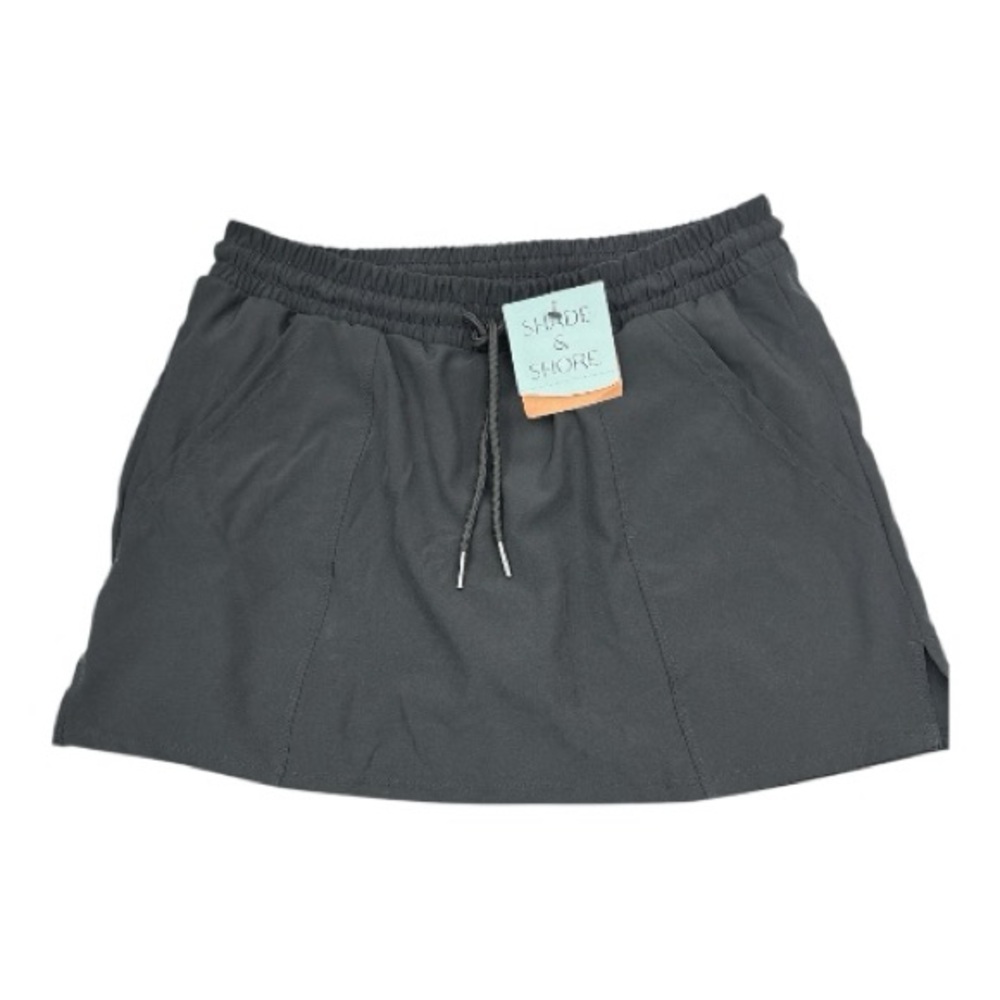 Shade & Shore Women's Mini Skirt/Skort Bathing Suit Bottom w/Pockets Size S NWT